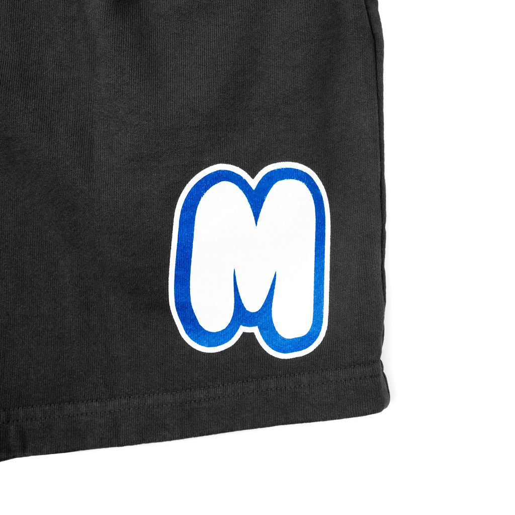 MARSHMALLOW ICON LOGO SHORTS (DOLPHIN BLUE)