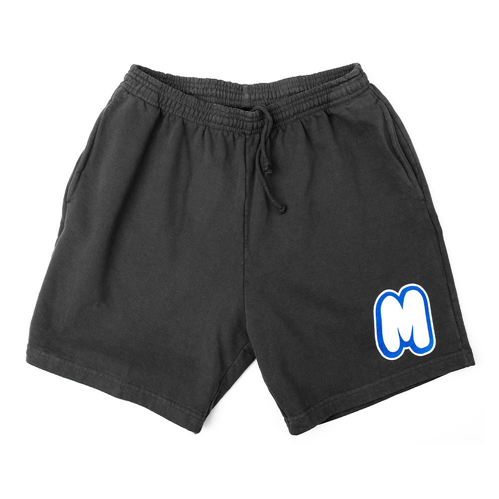 MARSHMALLOW ICON LOGO SHORTS (DOLPHIN BLUE)